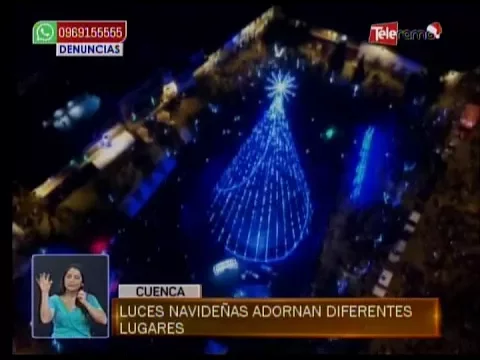 Luces navideñas adornan diferentes lugares