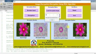 Matlab Code for Image Encryption Decryption Using RSA Algorithm
