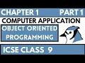 OBJECT ORIENTED PROGRAMMING ICSE 9 COMPUTER APPLICATIONS CHAPTER 1 BLUEJ PROGRAMMING