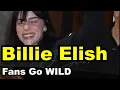 Download Lagu Billie Eilish greets a mob of fans in back alley in LA