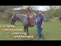 Corriente ranch saddle unboxing fittment