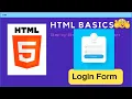 Create an Interactive Login Form Using Only HTML No CSS or JavaScript Needed