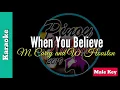 Download Lagu When You Believe by Mariah Carey and Whitney Houston (Karaoke : Male Key)