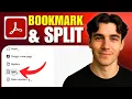 How to Add Bookmarks and Split a PDF Using Adobe Acrobat Pro Tutorial 2026