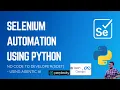 Selenium with Python Tutorial using Gen AI No Code to SDET Automation Basics Ep 2