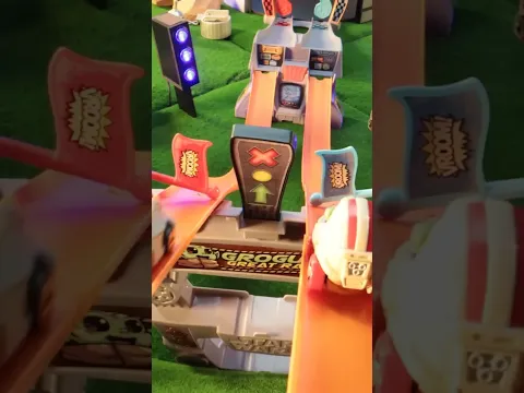 Grogu, Mando, and Ahsoka Face Off in the Hot Wheels RacerVerse! #shorts