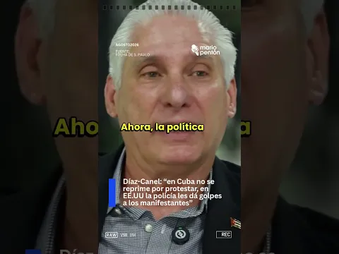 🔴Díaz-Canel: “en Cuba no se reprime por protestar
