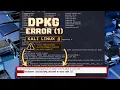 Sub-process dpkg Returned an Error Code 1 Fix in Kali Linux