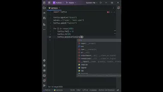 Spiral using Python Turtle Graphics