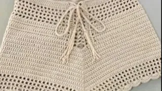 Tutorial de como fazer um shorts lindo e fácil de crochê
