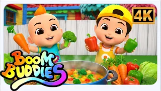 Vegetable Song for Kids | Learn Vegetable Names & Colors | Fun Healthy Food Nursery Rhyme