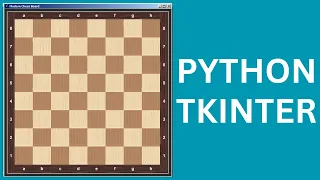 Python How to Make a Chess Board That Looks Like Real Wood Using Python Tkinter WIth Source Code