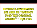 DevOps SysAdmins SSL and IIS Cannot find the original signer - p7b file