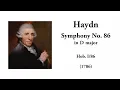 Haydn: Symphony No. 86 in D major (with Score)