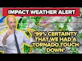 Brad Panovich 99 sure tornado touched down in Charlotte NC Weather Impact Alert