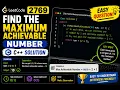 Solved LeetCode 2769 Find the Maximum Achievable Number Easy C Solution