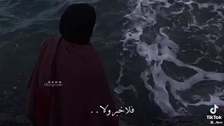 وعزف الموجي ارغبني صداهو فلا خبرا ولا أمل يواسيني   حلات واتس اب حزين دندنها