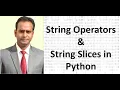 Class 11 IP CS String Operators slices of String in Python