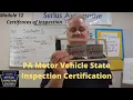 How to replace safety inspection sticker PA Motor Vehicle State Inspection Training