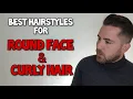 BEST HAIRSTYLES HAIRCUTS FOR CURLY HAIR WITH A ROUND FACE SHAPE