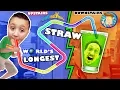 LAZY KID BUILDS WORLD S LARGEST DRINKING STRAW No Exercise 4 Us FUNnel Vision Project Vlog