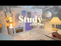 Download Lagu 4-HOUR ☁️  Study With Me • Rain sounds☔ + Lofi bgm • Pomodoro 50-10 • Day249💜💛🤍