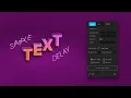 Simple Text Delay After Effects script promo