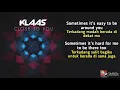 Download Lagu Close To You - Klaas (Lyrics video dan terjemahan)