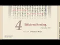 Effiziente Algorithmen Winter 2025-26 4-0 Sorting overview