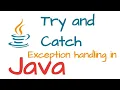 Try catch in Java Exception Handling Program in Java Tutorial