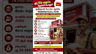 TN Post Office GDS Recruitment 2026