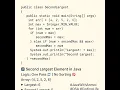 Java Program to Find Largest Second Largest Element in an Array