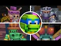 Minecraft x Teenage Mutant Ninja Turtles (TMNT) DLC - All Bosses/All Boss Fights + ENDING