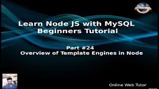 Learn Node JS with MySQL APIs Development Beginners Tutorial Template Engines in Node Application
