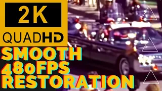 RESTORED 2K 480FPS 1963 JFK JOHN F KENNEDY ZAPRUDER FILM 