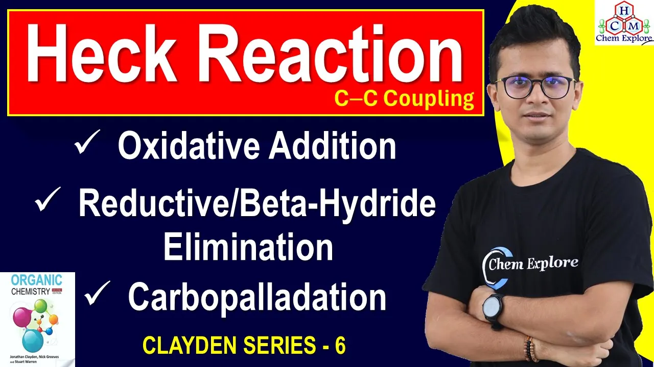Heck Coupling Reaction || Oxidative Addition, Reductive/Beta-Hydride Elimination, Carbopalladation