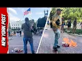 Download Lagu Man Arrested for Burning American Flag Outside White House Hours After Trump Banned the Act