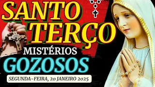 SANTO TERÇO DE HOJE - Segunda-feira (20/01/2025)🌹MISTÉRIOS GOZOSOS🌹TERÇO MARIANO / TERÇO DE FÁTIMA