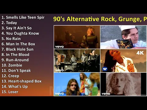 90's Alternative Rock, Grunge, Post-Grunge Music Videos Playlist ~ Full Album