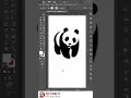 logo design Panda Illustrator tutorial