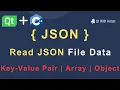 Qt QJsonDocument Read JSON File Json Array Json Object Key-Value Pair