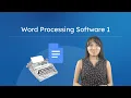 Word Processing Software 1 - How to Navigate Your Word Processor