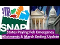 2023 EBT Food Stamp EA Boost - States Making Extra SNAP Benefit Payments