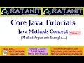 Method Arguments Example RATAN IT by Mr RATAN