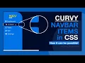 Curvy Sidebar Navigation Menu Items curve outside html css
