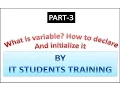 What is variable in C how to declare and initialize it