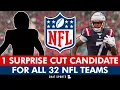 1 SURPRISE Cut Candidate For All 32 NFL Teams Based On ESPN s 53-Man Roster Projections