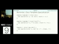 Introduction to C Template Metaprogramming - Sasha Goldshtein
