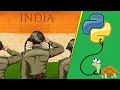 Army Man Salute To National Flag Drawing in Python Part 1