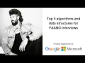 Top 5 algorithms and data structures for FAANG Interviews